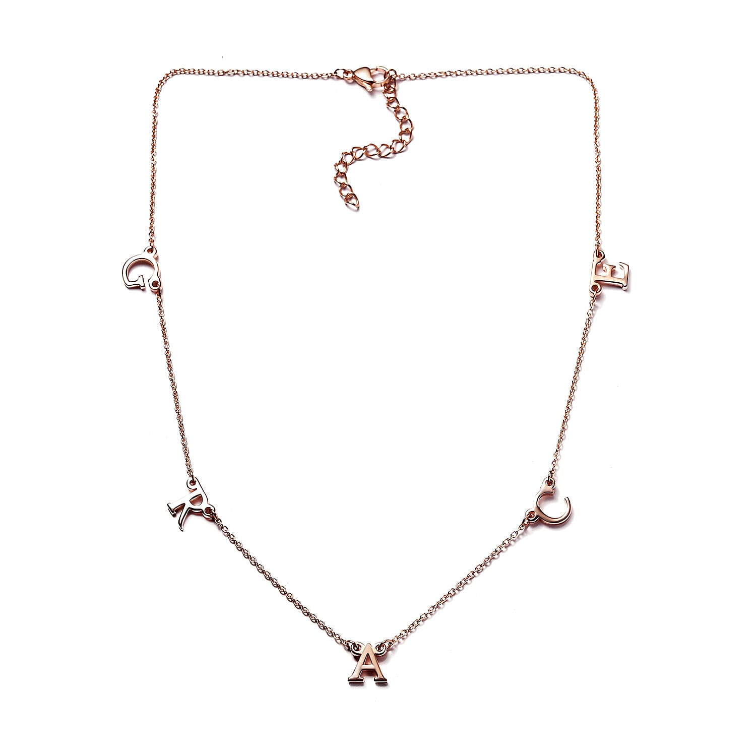 18K Vermeil Rose Gold Plated Sterling Silver Necklace (Size 20) with Lobster Clasp Silver Wt. 5.35 Gms.