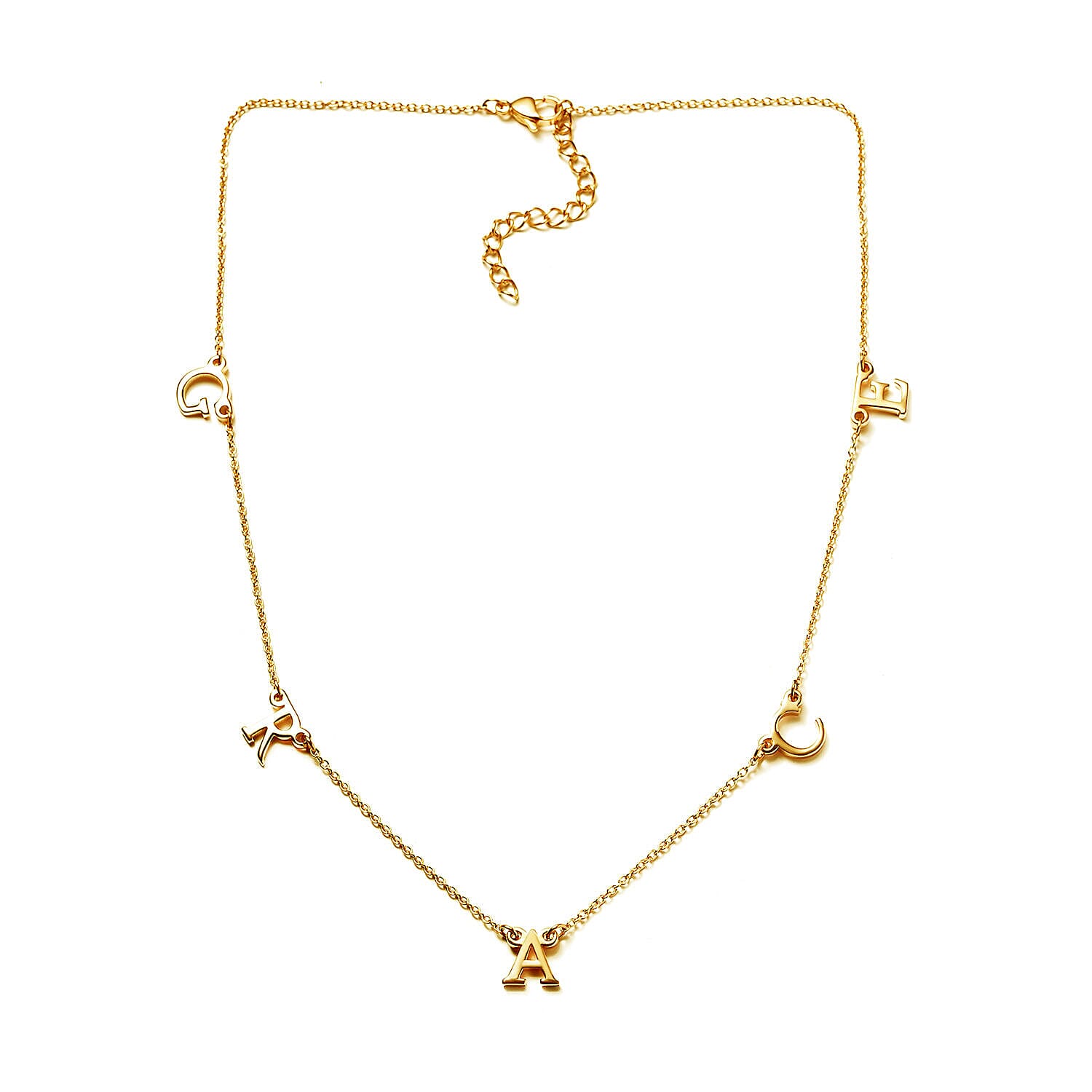 Vermeil YG Sterling Silver Fancy Necklace (Size - 20),  Silver Wt. 6 Gms