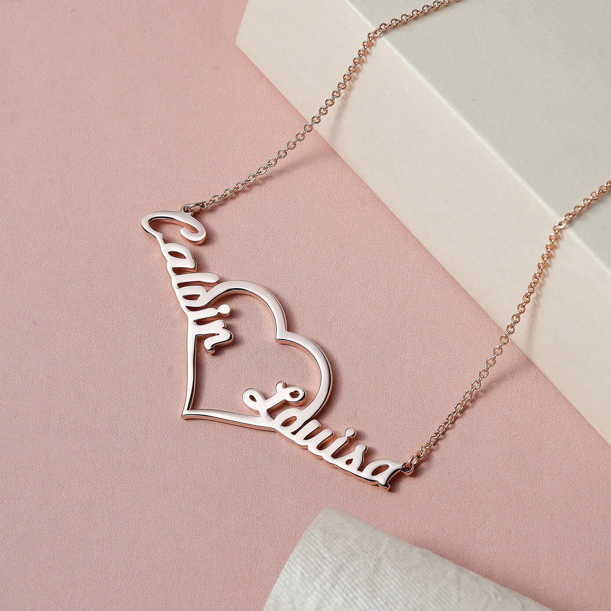 Vermeil RG Sterling Silver Fancy Necklace (Size - 20),  Silver Wt. 8.6 Gms