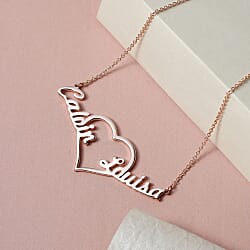 Vermeil RG Sterling Silver Fancy Necklace (Size - 20),  Silver Wt. 8.6 Gms