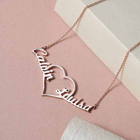 Vermeil RG Sterling Silver Fancy Necklace (Size - 20),  Silver Wt. 8.6 Gms