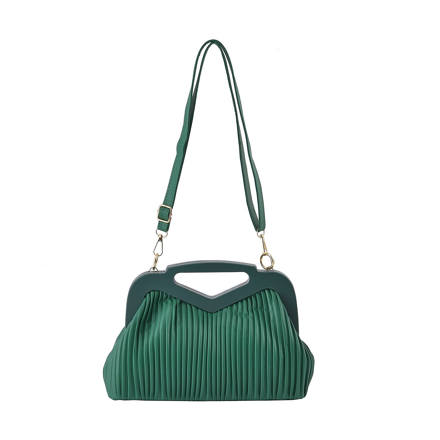 Chic Silhouette Shoulder Bag - Dark Green