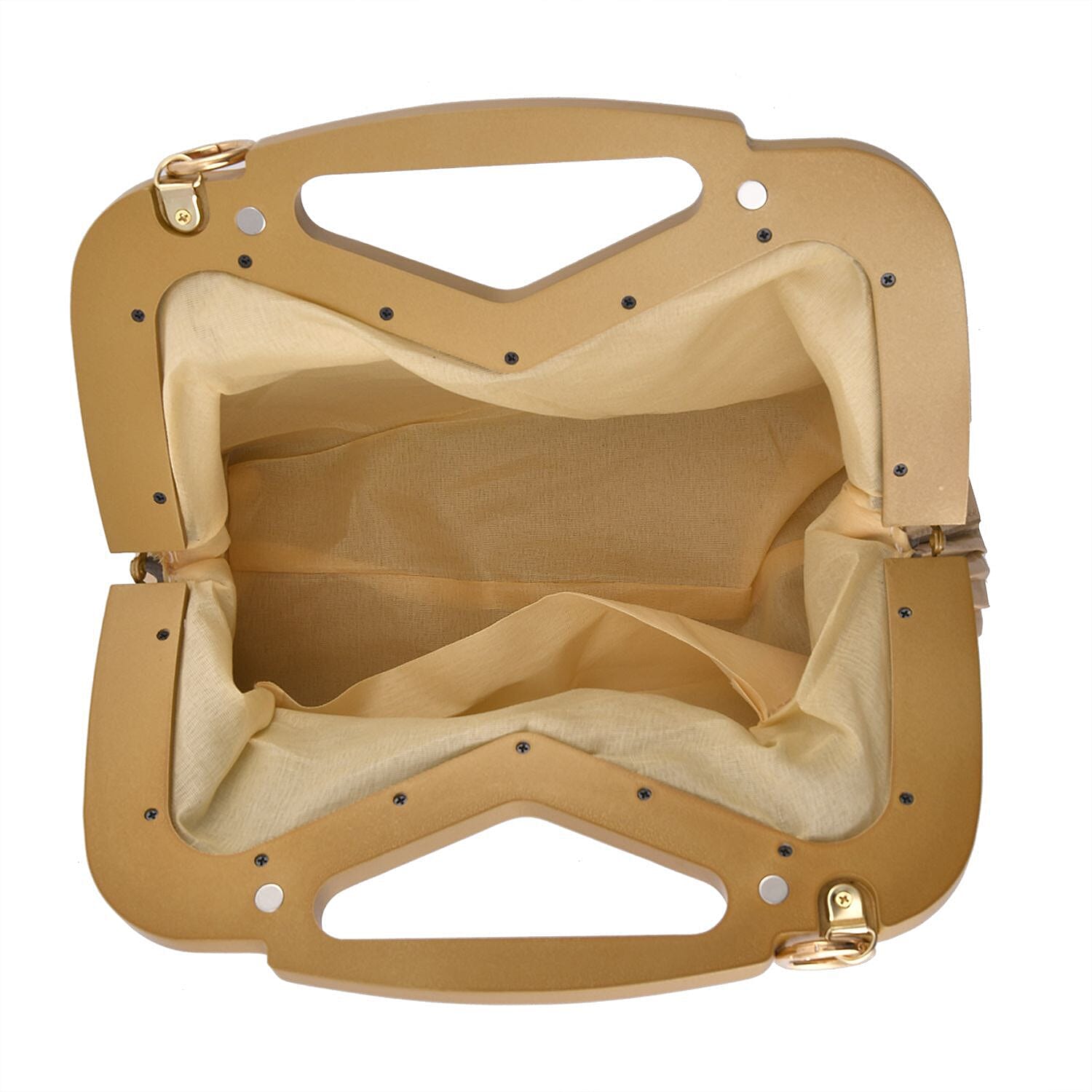 Chic Silhouette Shoulder Bag - Champagne