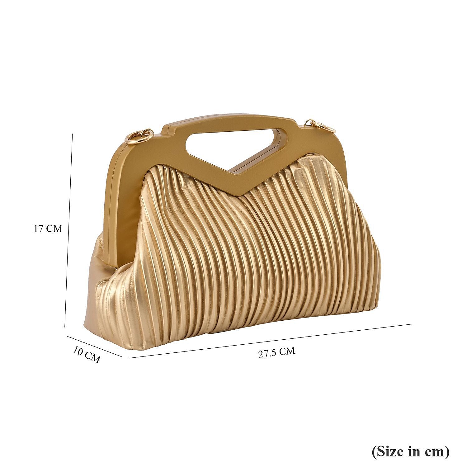 Chic Silhouette Shoulder Bag - Champagne
