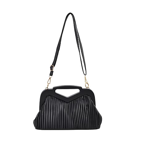 Chic Silhouette Shoulder Bag - Black