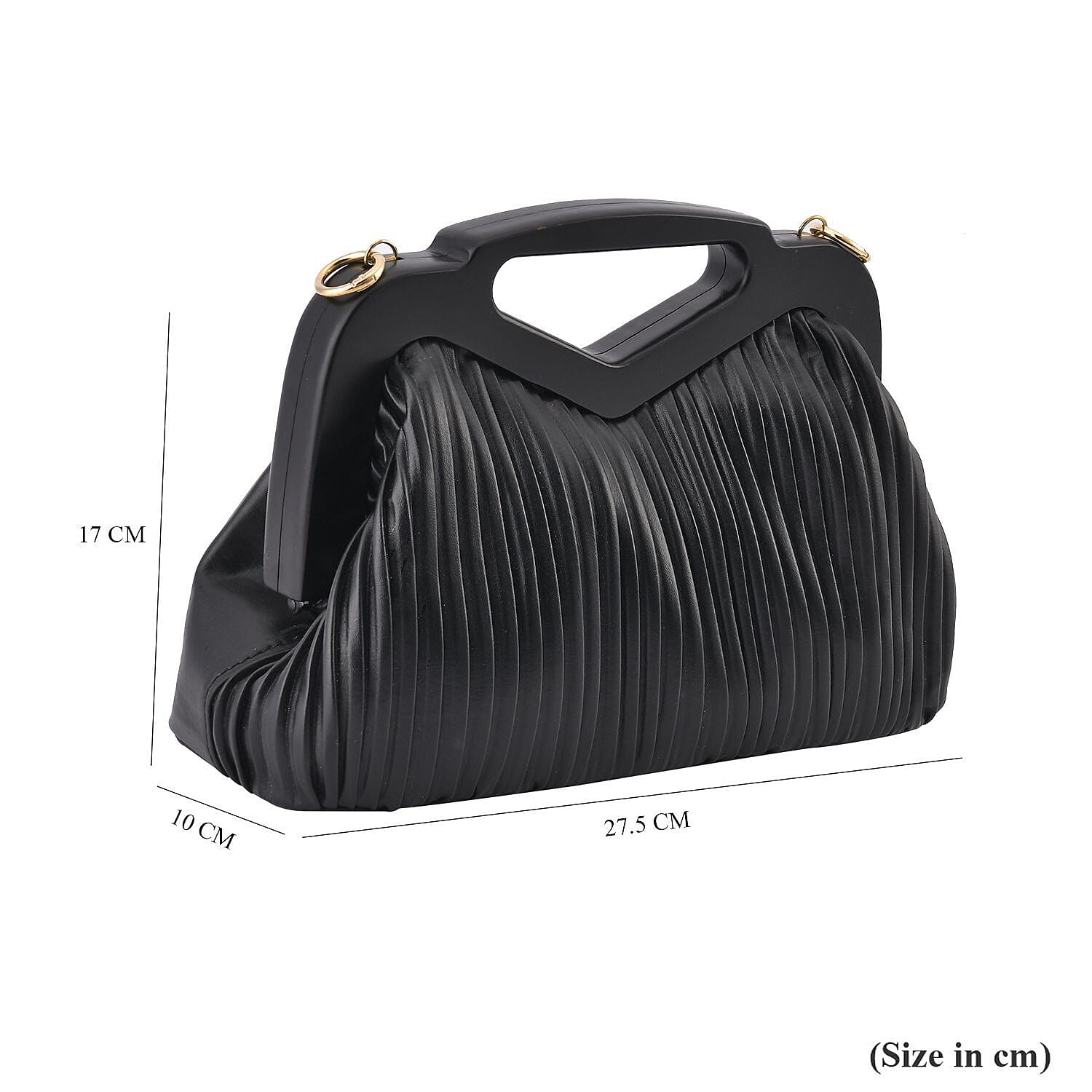 Chic Silhouette Shoulder Bag - Black