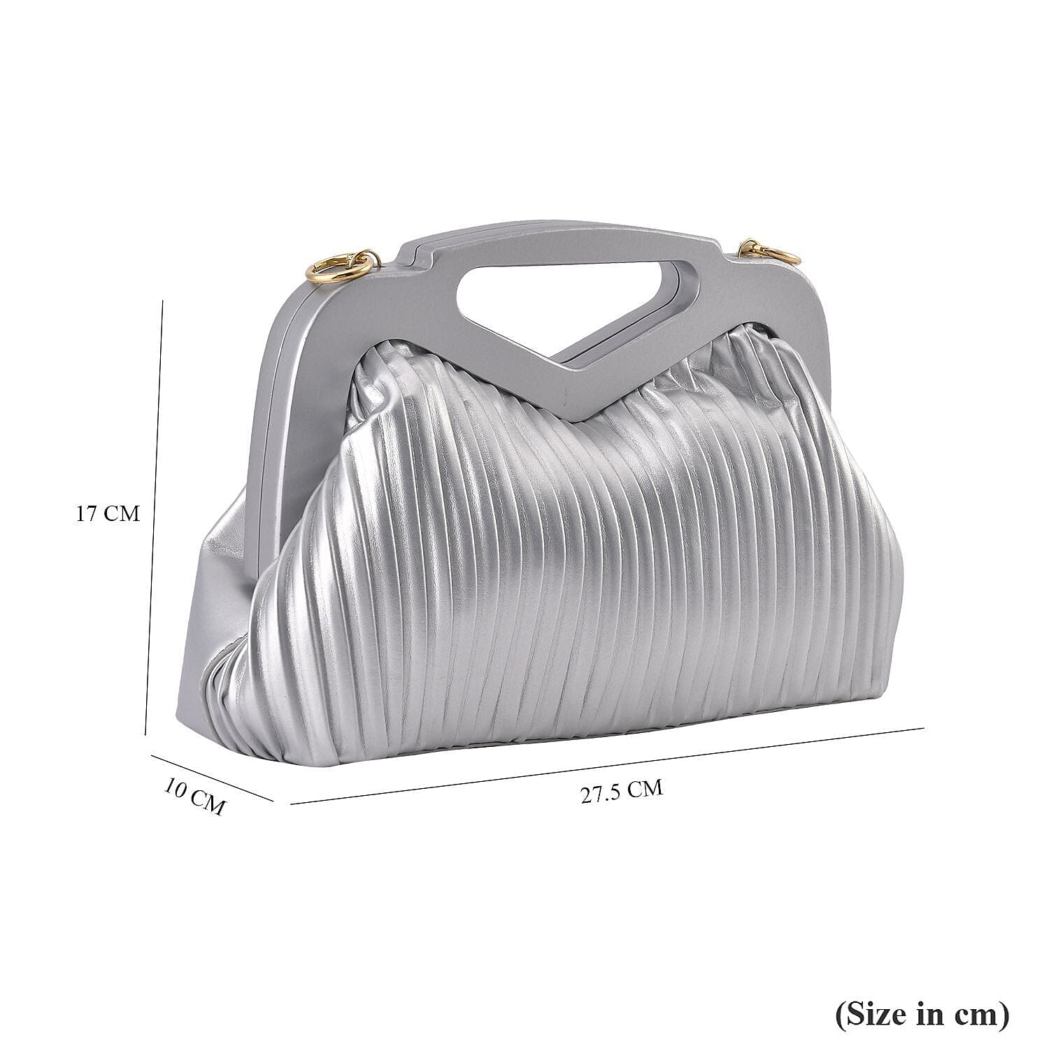 Chic Silhouette Shoulder Bag - Silver