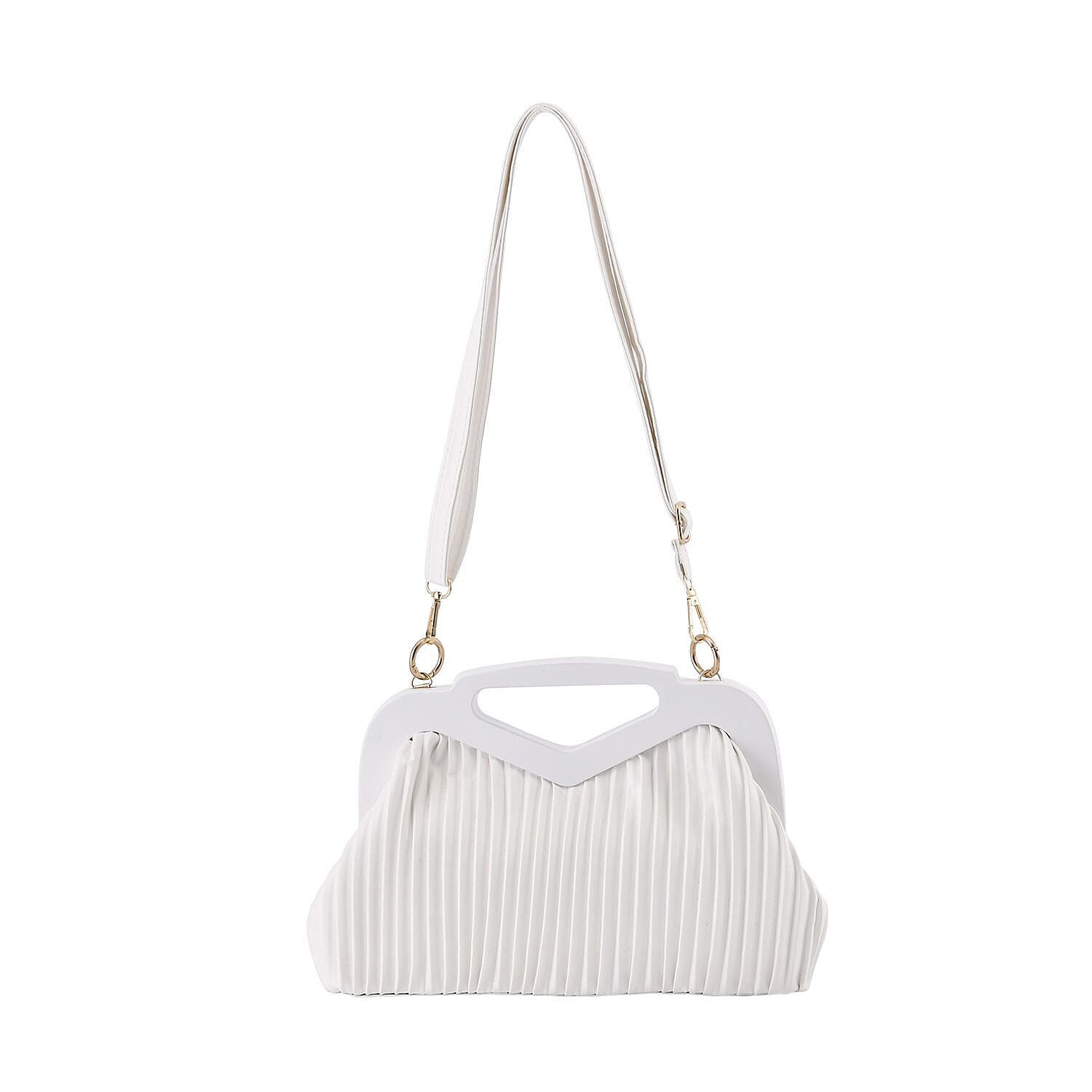 Canton Fair CloseOut Chic Silhouette Shoulder Bag - White