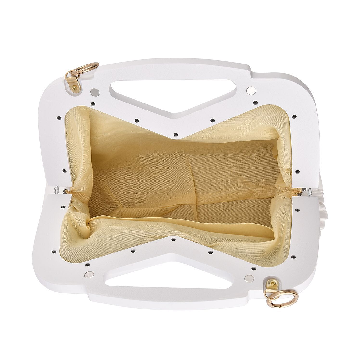 Canton Fair CloseOut Chic Silhouette Shoulder Bag - White