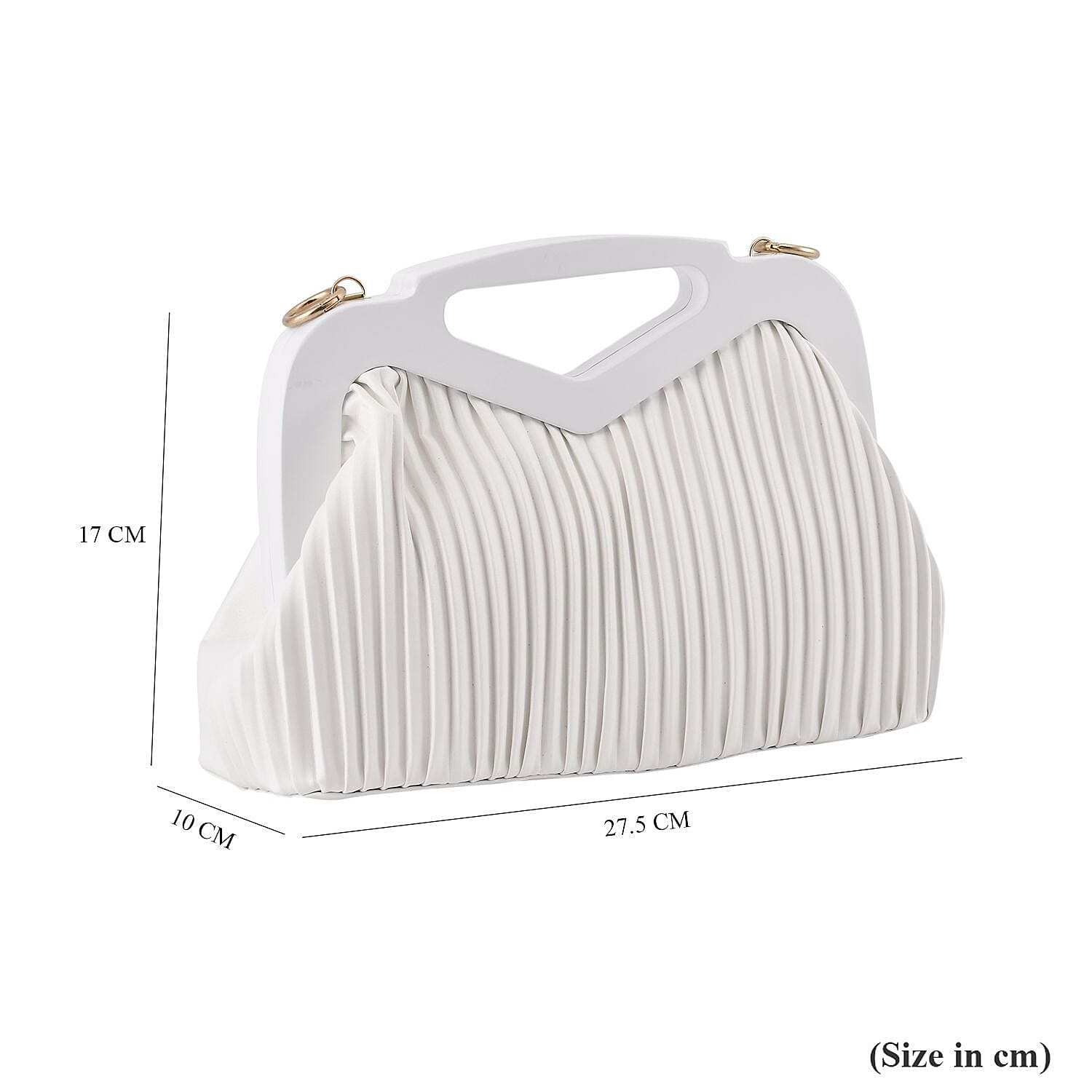 Canton Fair CloseOut Chic Silhouette Shoulder Bag - White