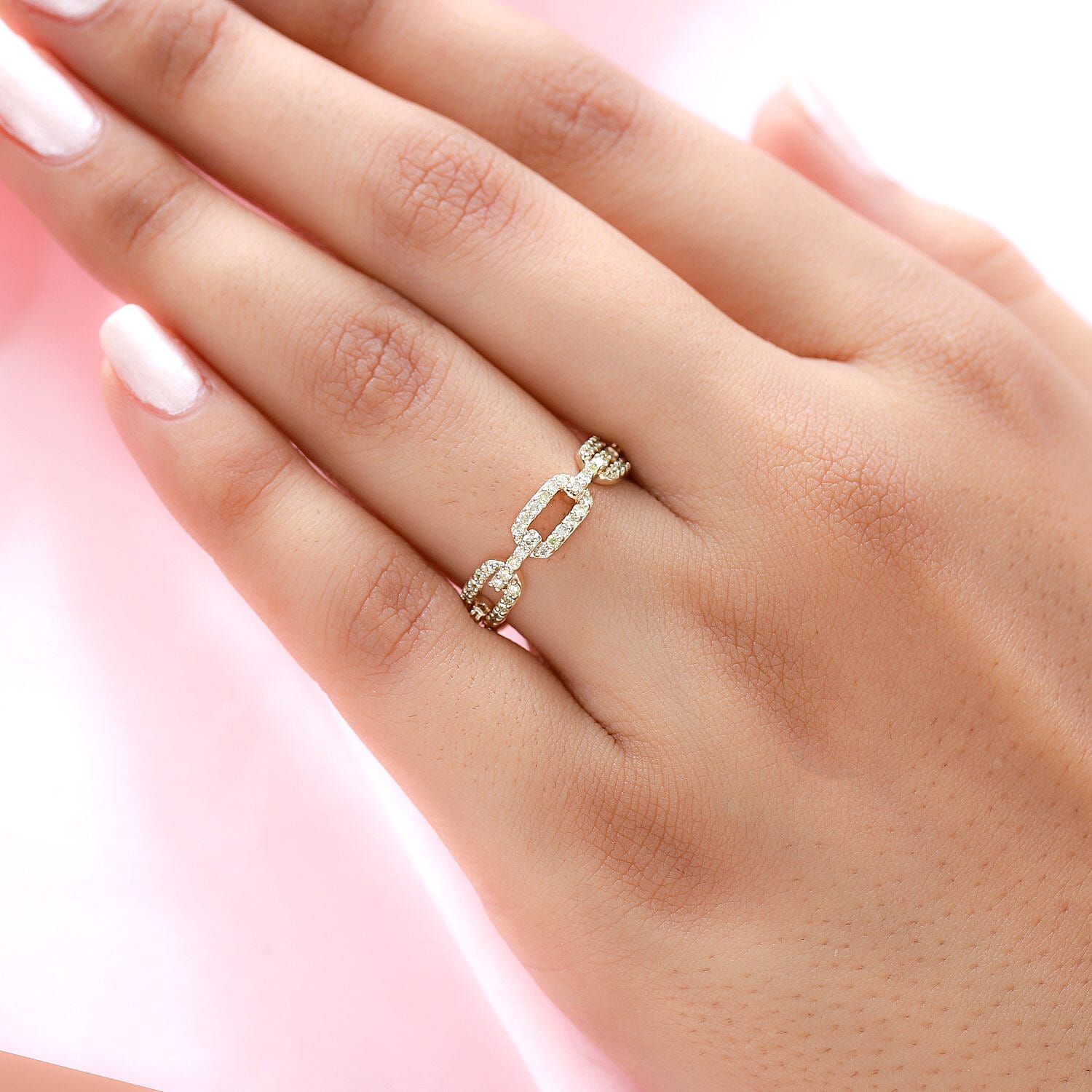 9K Yellow Gold SGL Certified Natural Yellow Diamond (I1-I2) Ring 0.50 Ct.