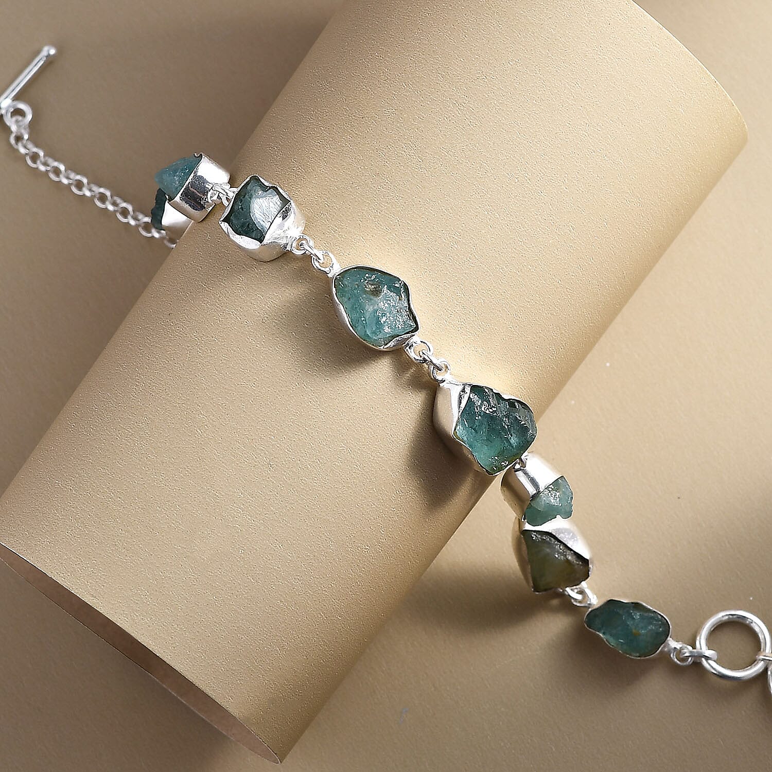 Grandidierite Bracelet (Size - 7.5 With Extenders) Sterling Silver Silver Wt. 8.24 Gms 27.00 Ct.