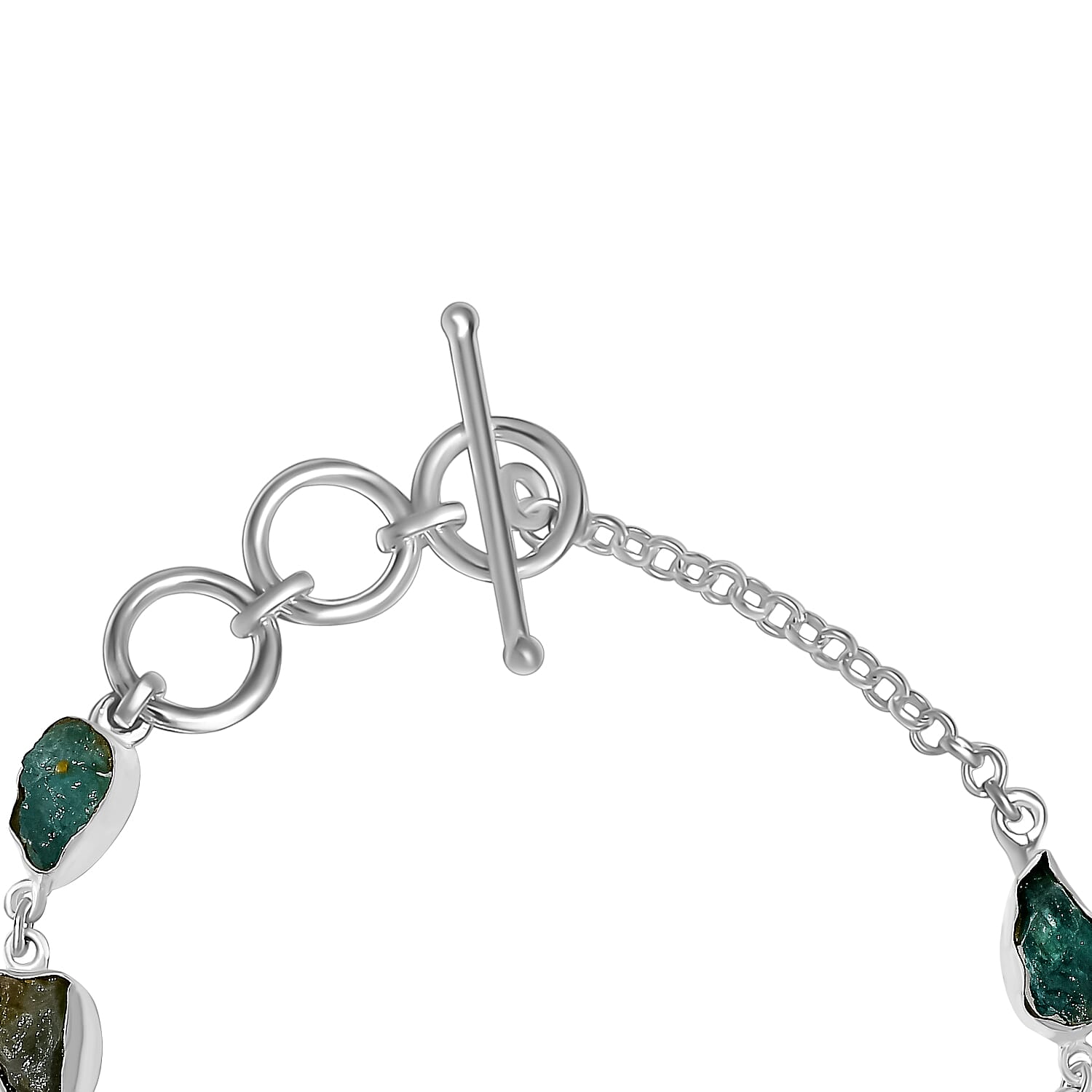 Grandidierite Bracelet (Size - 7.5 With Extenders) Sterling Silver Silver Wt. 8.24 Gms 27.00 Ct.