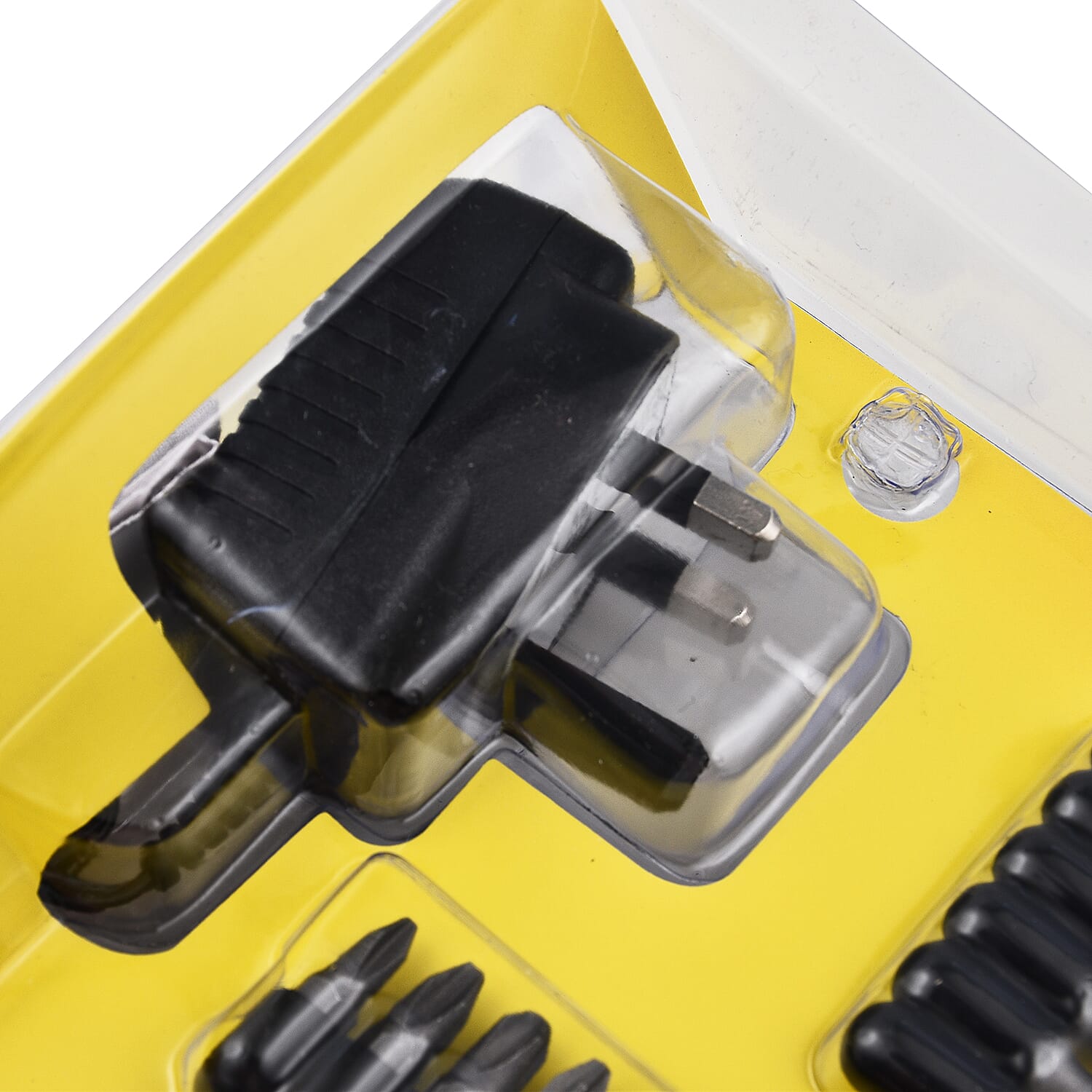 Electric Rechargeable Cordless Screwdriver Kit with Charger and Bits- Red