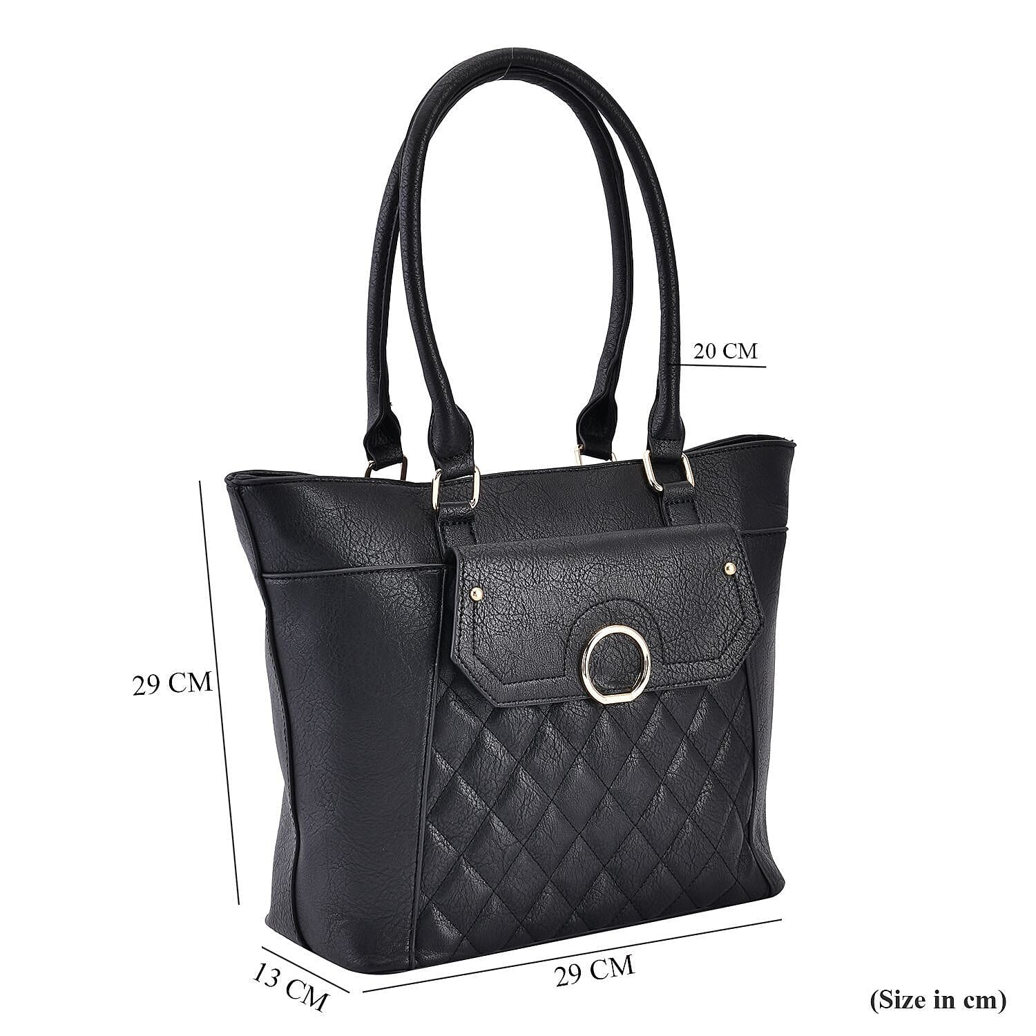 Crossbody Bag with Hand Drop - Grey