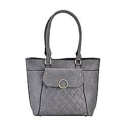 Crossbody Bag with Hand Drop - Grey