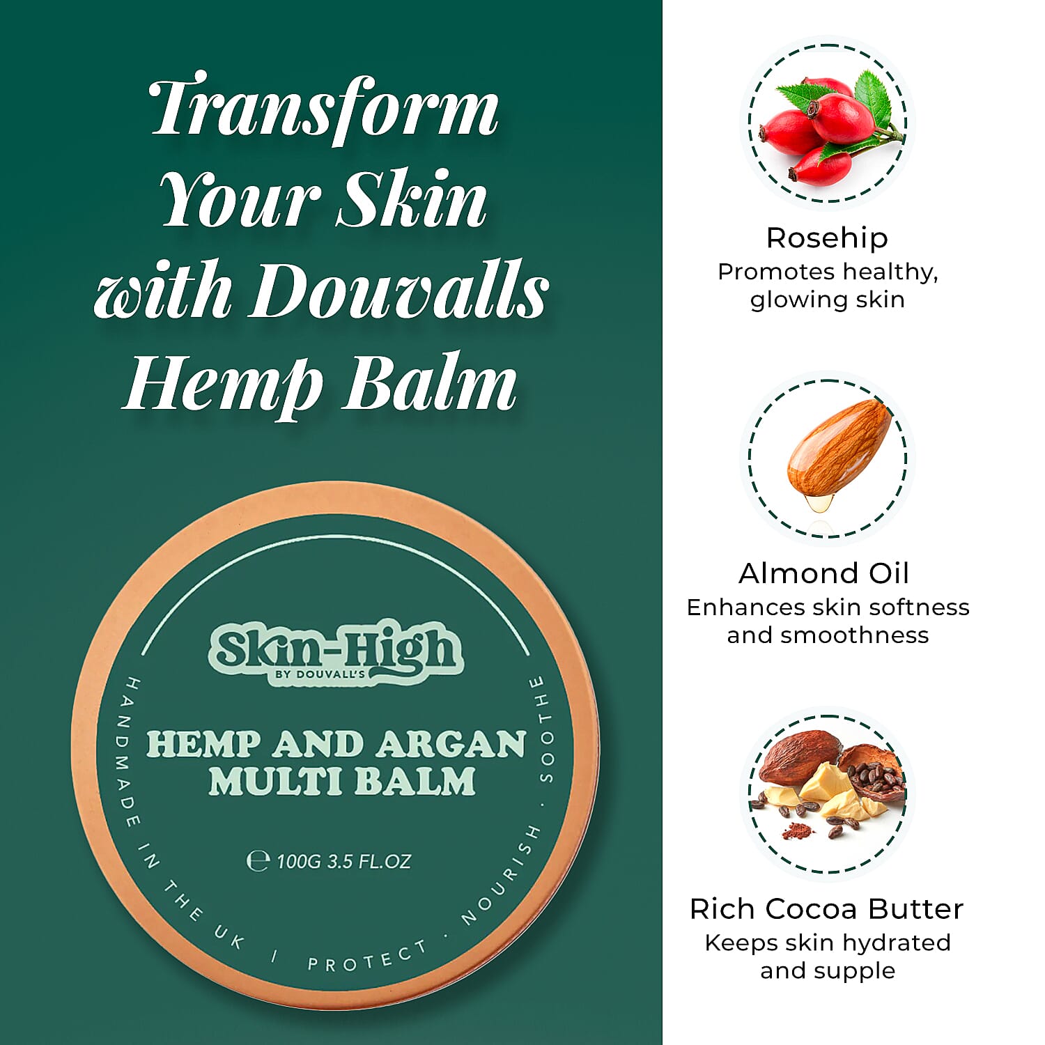 Douvalls Argan Multi Balm (100g) - Hemp