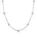 One Time Close Out Deal- White Fresh Water Pearl Necklace (Size - 20) with Lobster Clasp, Sterling Silver 11.00 ct
