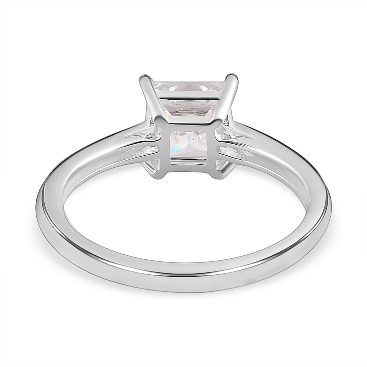 Finest CZ Ring Sterling Silver 2.25 Ct.