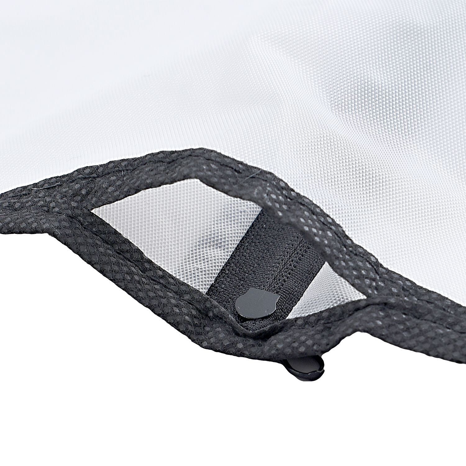 Set of 5 - Dustproof Garment Bag with Zipper (Size 120x60Cm) - White