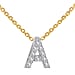 9K Yellow Gold  VS   White Diamond  G, VS NecklaceE (Size - 17) 0.05 ct,  Gold Wt. 1.2 Gms  0.050  Ct.