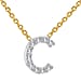 9K Yellow Gold  VS   White Diamond  G, VS NecklaceE (Size - 17) 0.05 ct,  Gold Wt. 1.2 Gms  0.050  Ct.