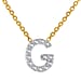 9K Yellow Gold  VS   White Diamond  G, VS NecklaceE (Size - 17) 0.05 ct,  Gold Wt. 1.2 Gms  0.050  Ct.