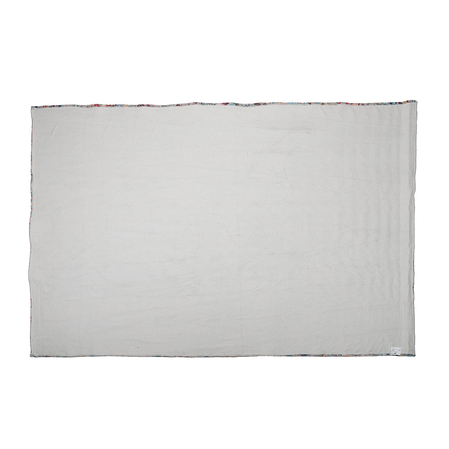 Hand Made 100% Cotton Rug (Size 180x120 cm) - Grey and Multi