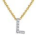 9K Yellow Gold  VS   White Diamond  G, VS NecklaceE (Size - 17) 0.05 ct,  Gold Wt. 1.2 Gms  0.050  Ct.
