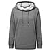 Fleece Lined Hoodie with Drawstring - Grey