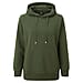 Fleece Lined Hoodie with Drawstring - Grey