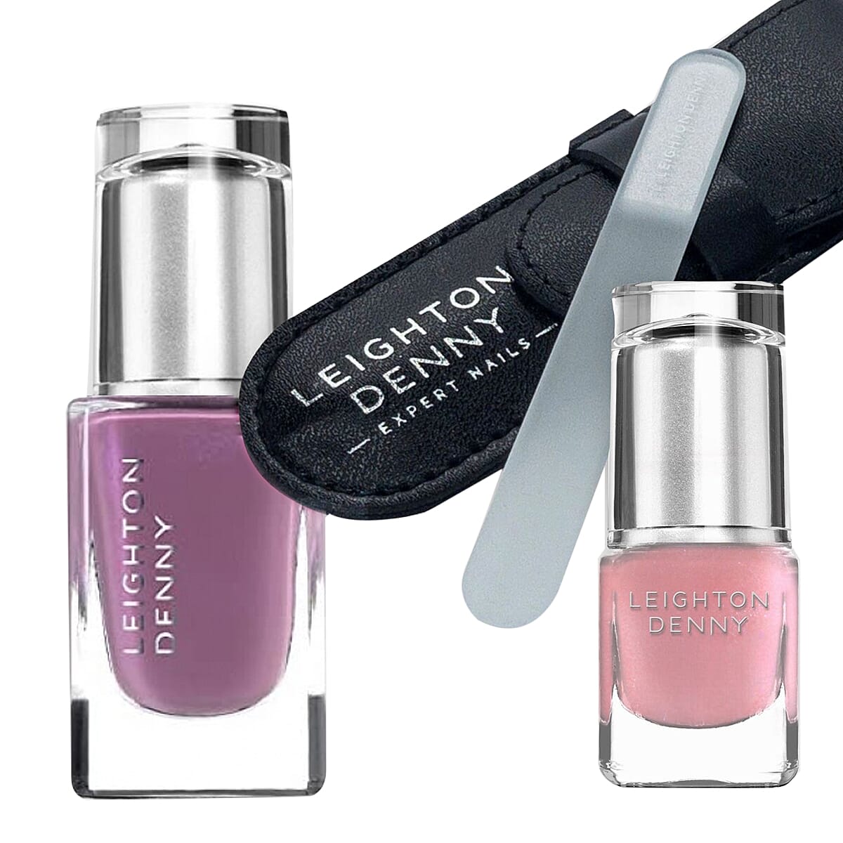 Leighton Denny - Totally Groomed Trio (Incl.Travel Crystal Nail File In Wallet ,Undercover 5Ml & Sophisticated12ml)