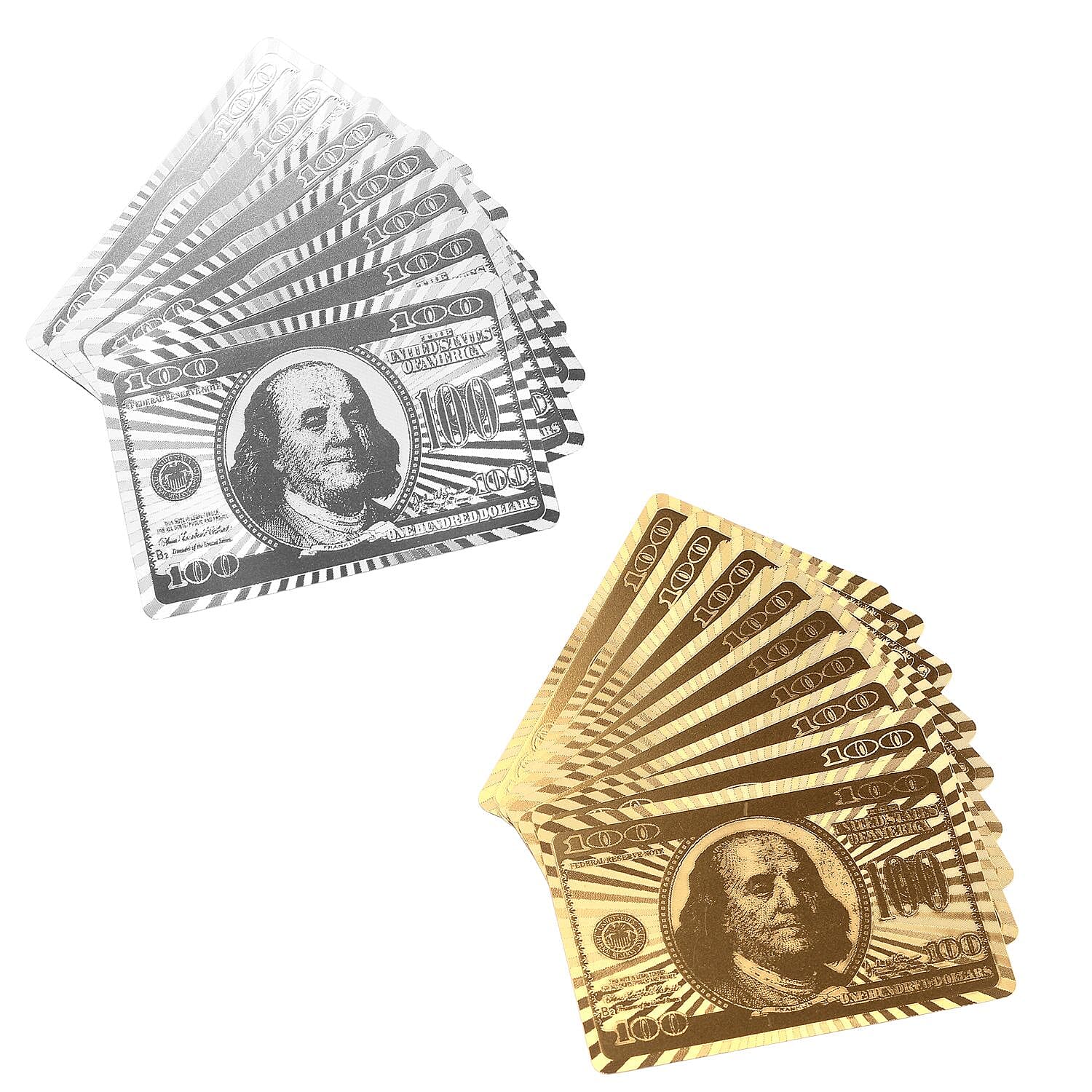 Doorbuster - Pack of 2 Gold and Silver Plated Playing Cards