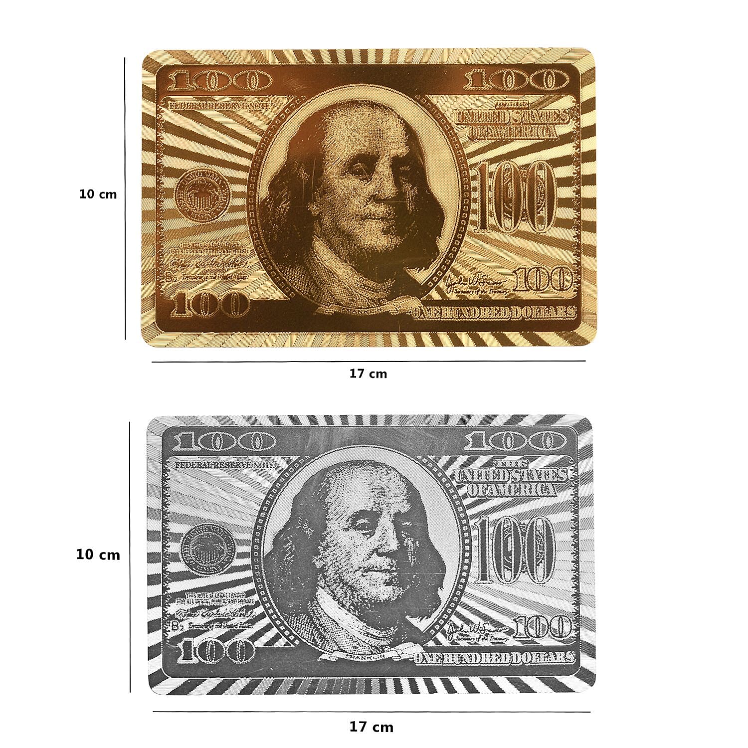 Doorbuster - Pack of 2 Gold and Silver Plated Playing Cards