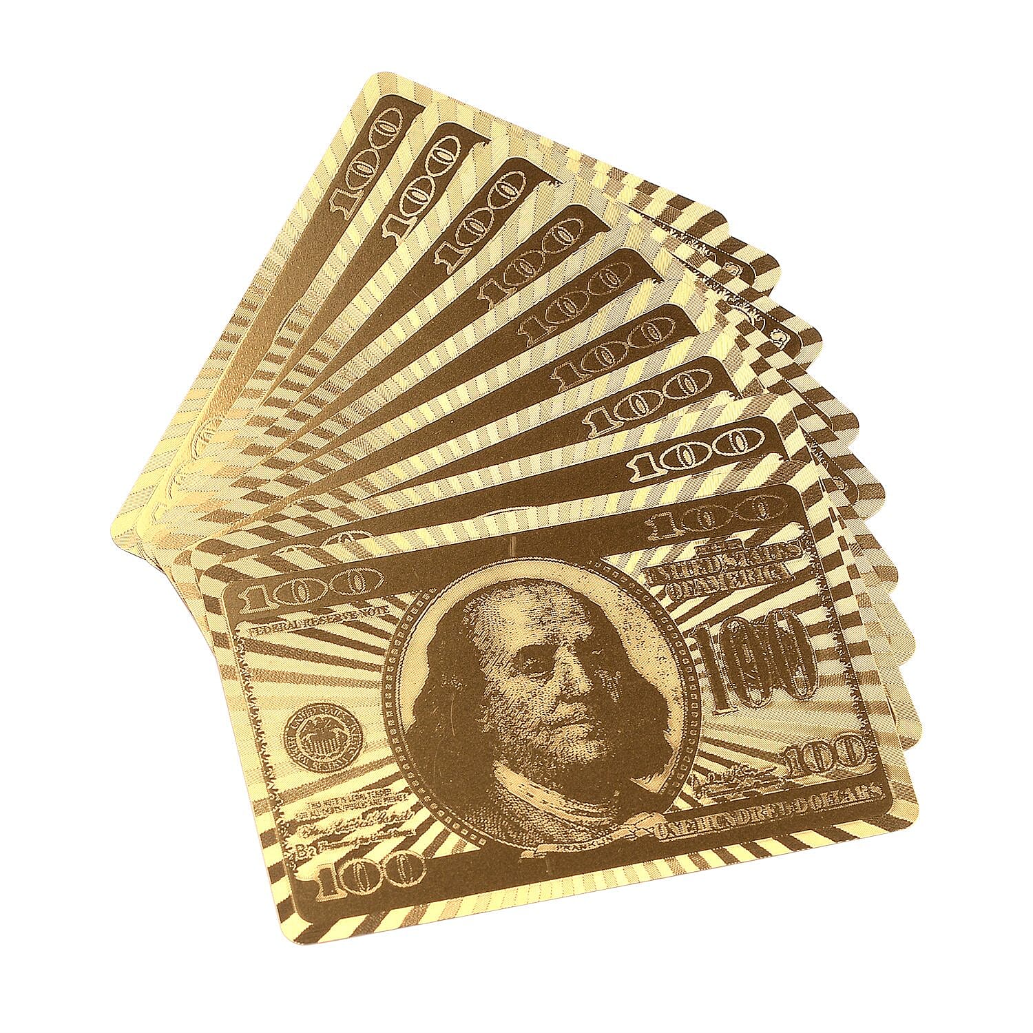 Pack of 2 Gold and Black Playing Cards