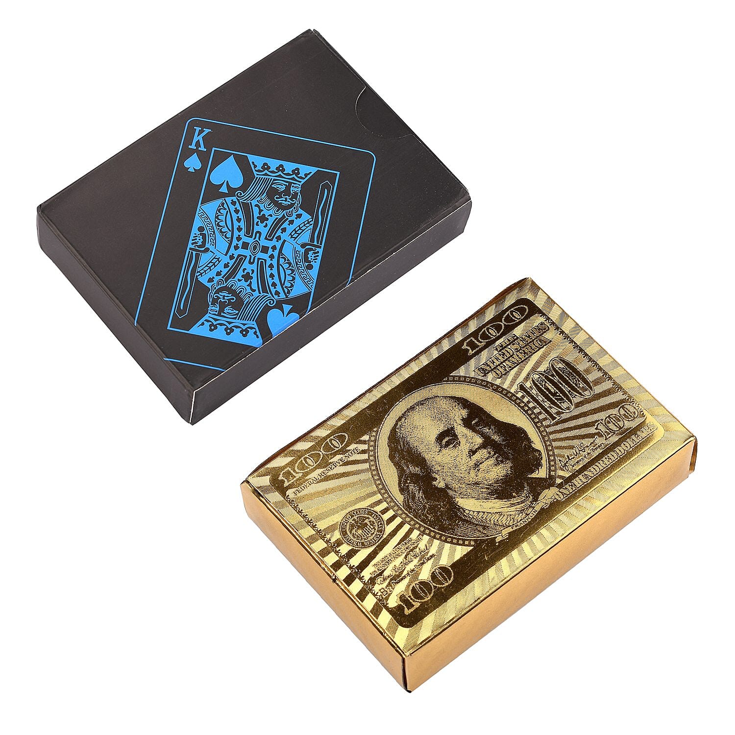 Pack of 2 Gold and Black Playing Cards