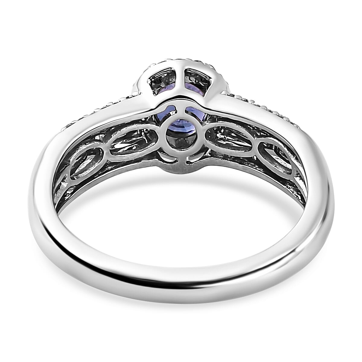Rare Finds RHAPSODY 950 Platinum AAAA Colour Change Sapphire and Diamond (VS-E-F) Ring 1.12 Ct, Platinum Wt. 5.48 Gms
