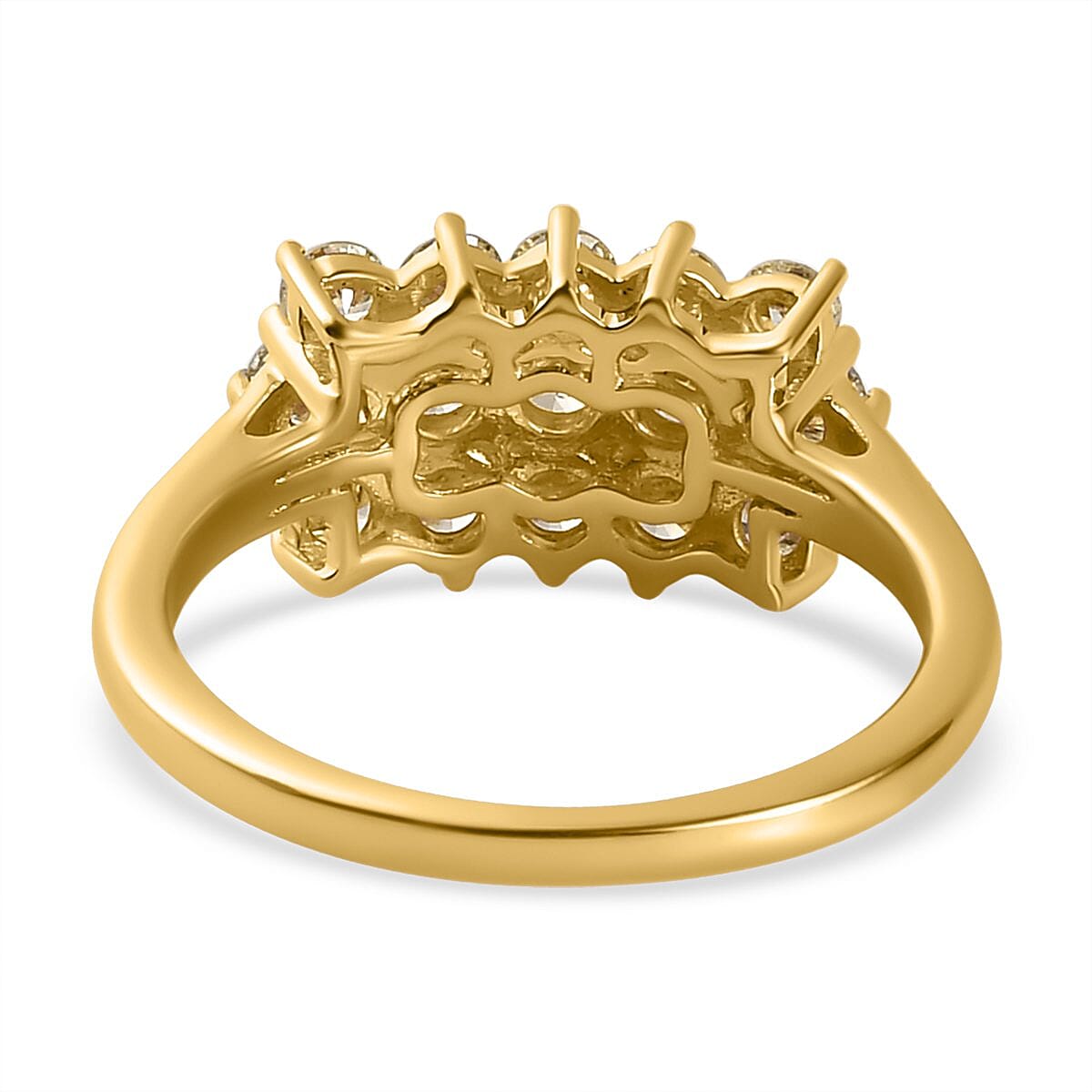 14K Yellow Gold SGL Certified Natural Yellow Diamond ( I1-I2 ) Boat Ring 1.00 Ct.