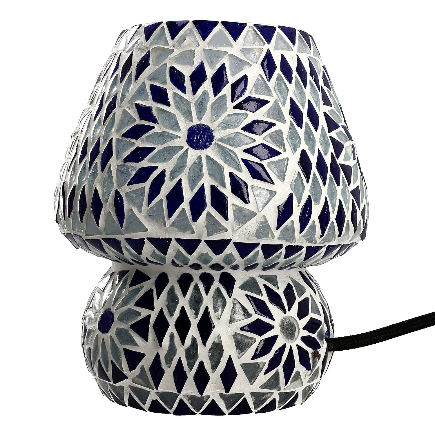 Mosiac Vintage Table Lamp (Size 16x1x15 cm) - Blue