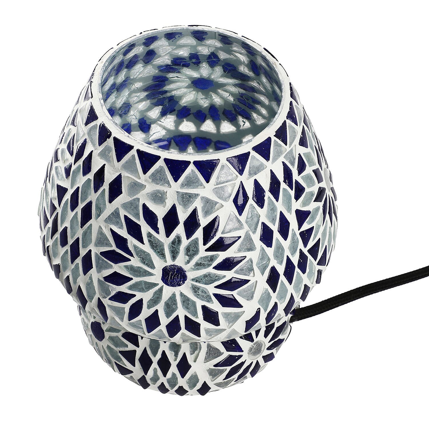 Mosiac Vintage Table Lamp (Size 16x1x15 cm) - Blue