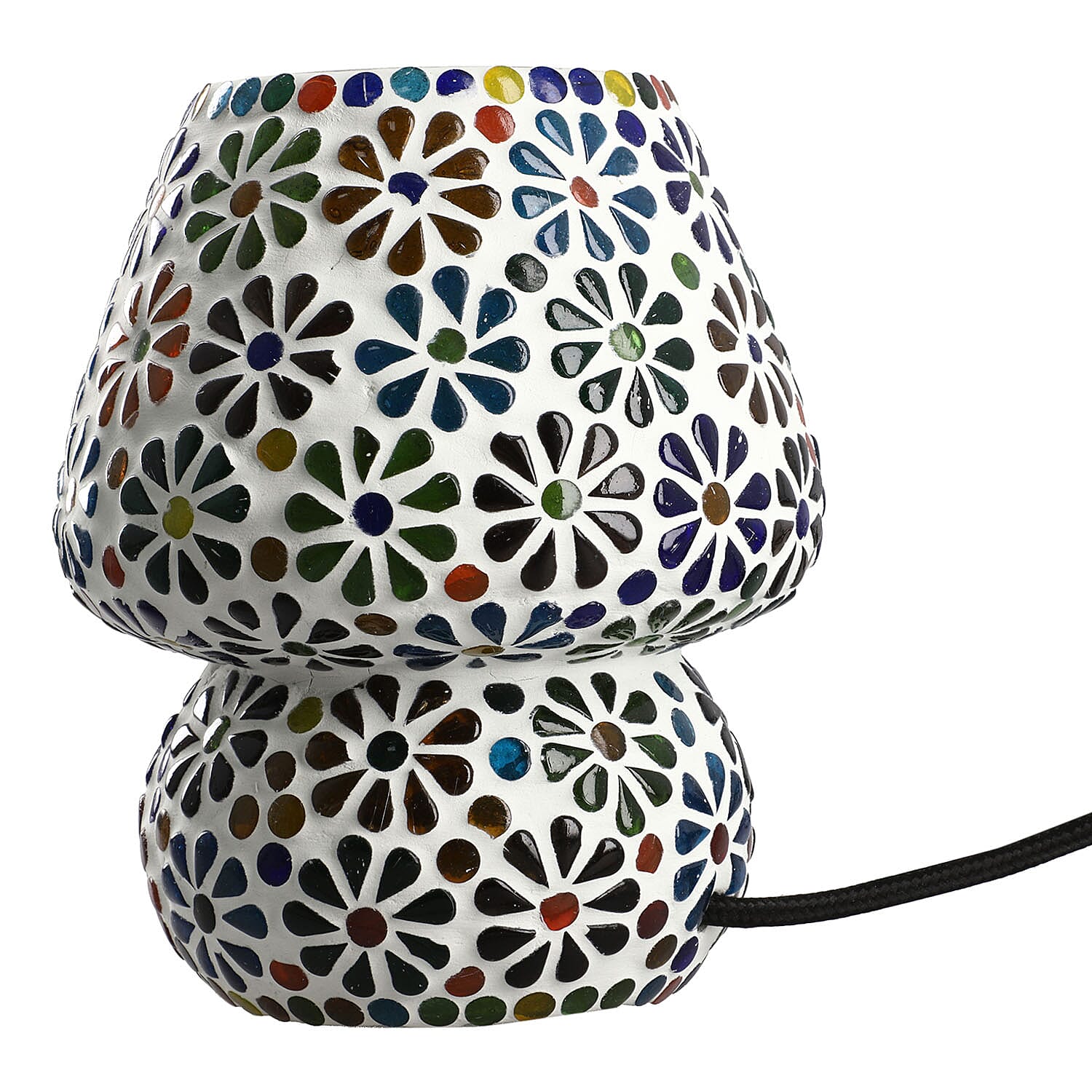 Mosaic Vintage Table Lamp (Size 16x15 cm) - Multi