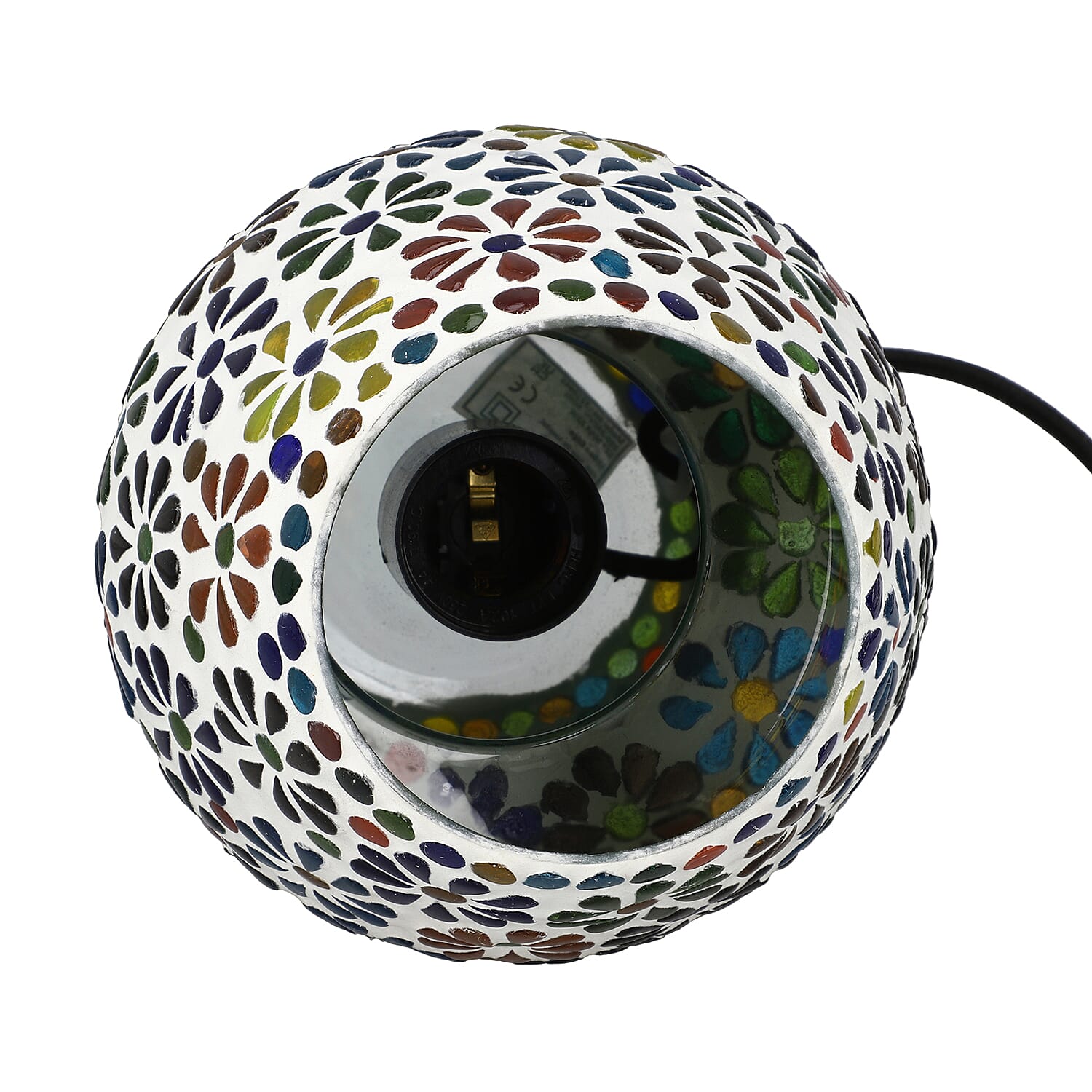 Mosaic Vintage Table Lamp (Size 16x15 cm) - Multi