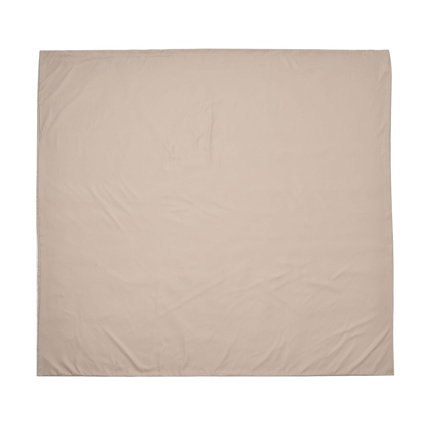 4 Piece Set - Homesmart Soft Cool Duvet Cover, Fitted Sheet & 2 Pillow Cases (Double Size, 200x200 cm) - White