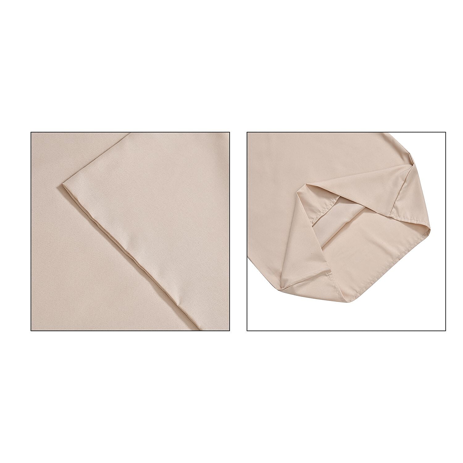 4 Piece Set - Homesmart Soft Cool Duvet Cover, Fitted Sheet & 2 Pillow Cases (Double Size, 200x200 cm) - White