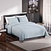4 Piece Set - Homesmart Soft Cool Duvet Cover, Fitted Sheet & 2 Pillow Cases (Double Size, 220x200 cm) - Blue