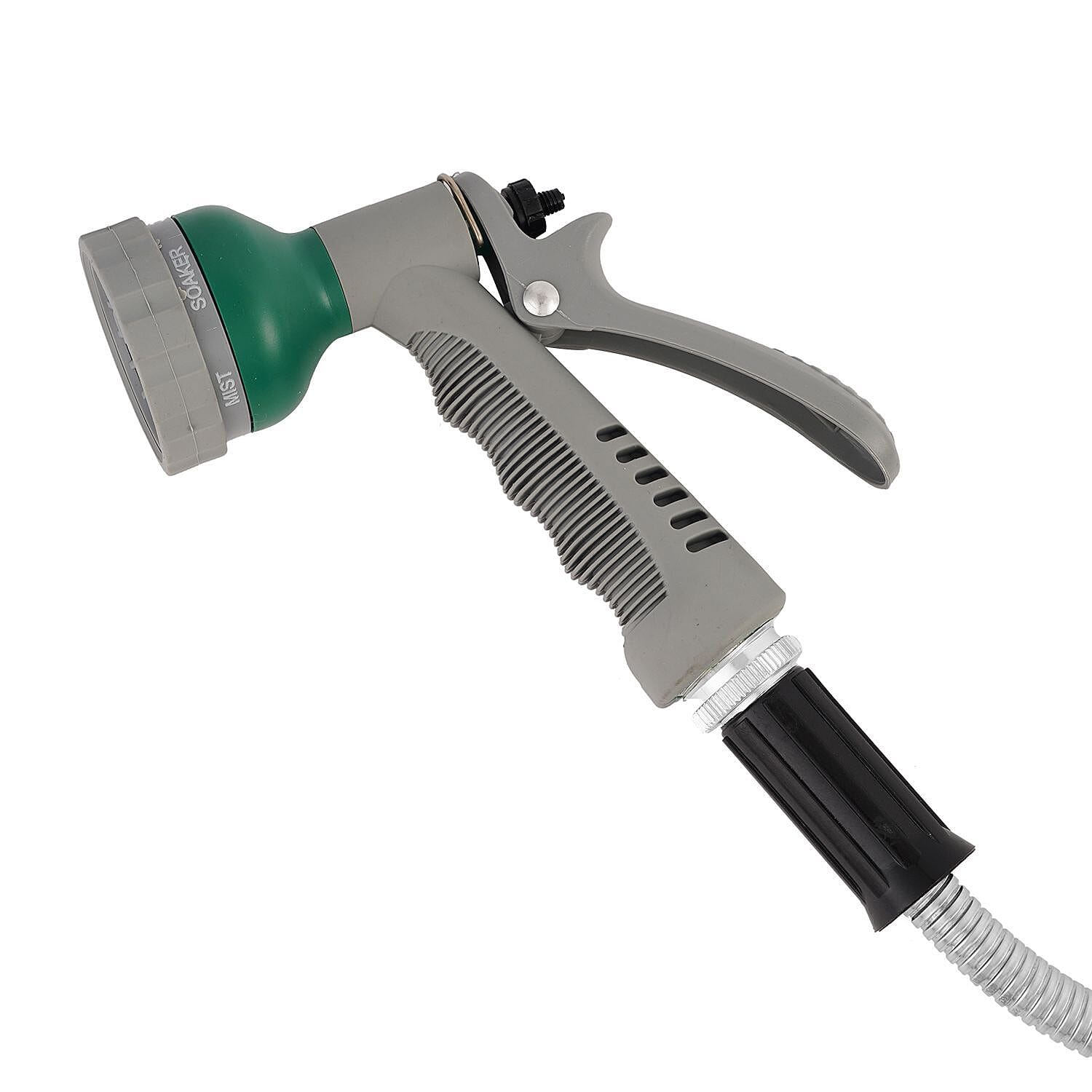 Stainless Steel Super Durable Kink Free Metal Garden Hose 50 ft PLUS 6 Mode Multi Spray Head - Jet, Shower, Flat, Center, Cone and Mist Stainless Steel Super Durable Kink Free Metal Garden Hose 50 ft PLUS 6 Mode Multi Spray Head - Jet, Shower, Flat, Center, Cone and Mist