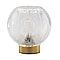 Spherical Glass Table Lamp with Vintage Edison Filament BulbTable Lamp (Size 14x15x1 cm) - Coffee & Gold