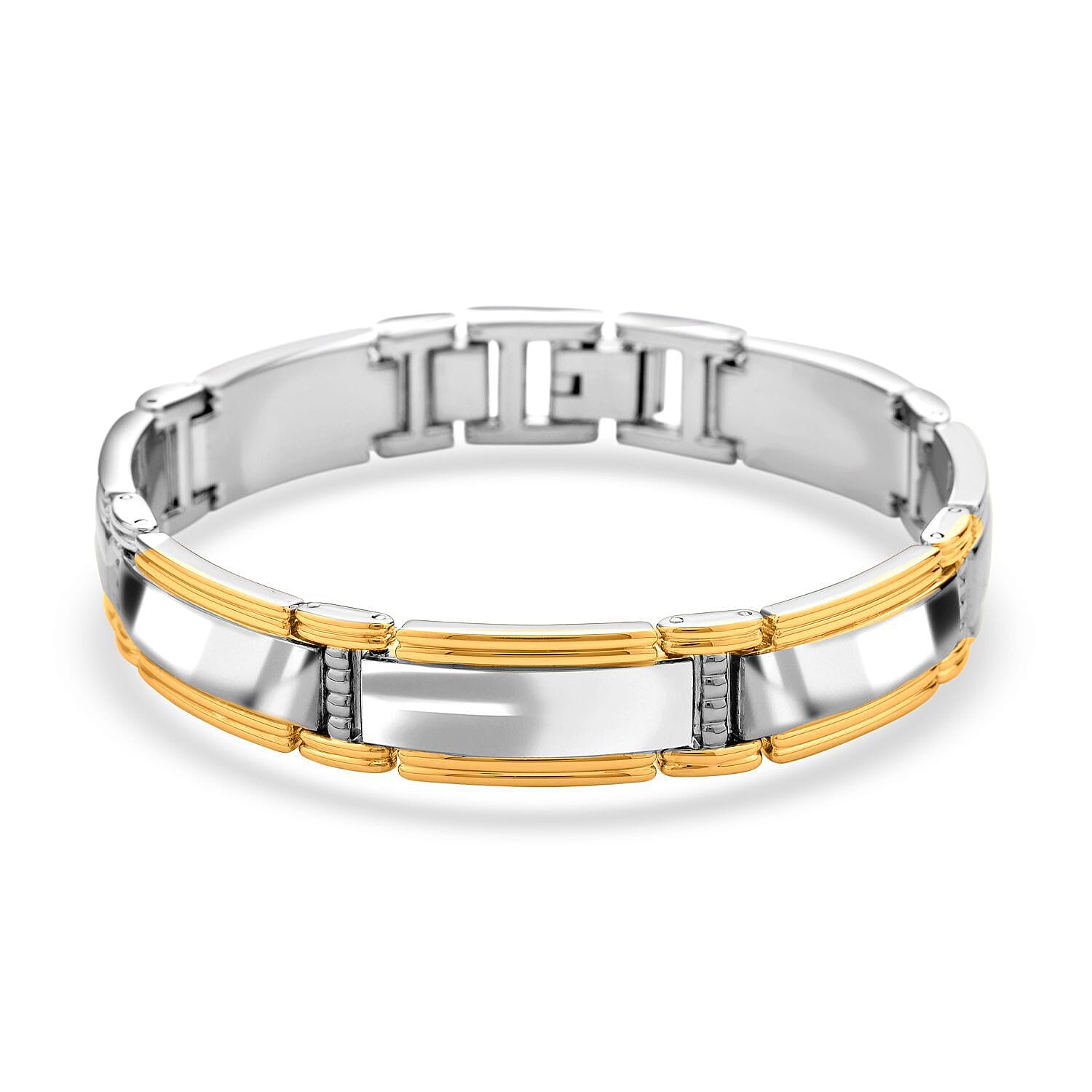 Magnet Therapy Link Bracelet (Size - 8.5) in Two-Tone