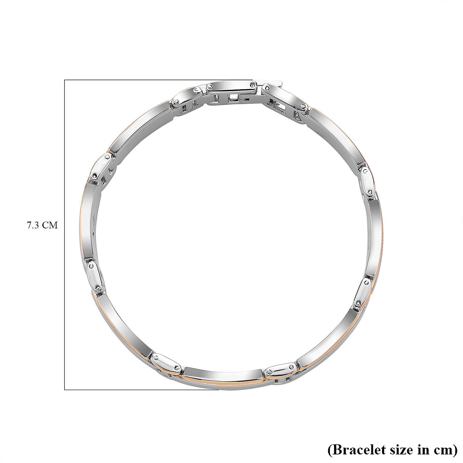 Magnet Therapy Link Bracelet (Size - 8.5) in Two-Tone