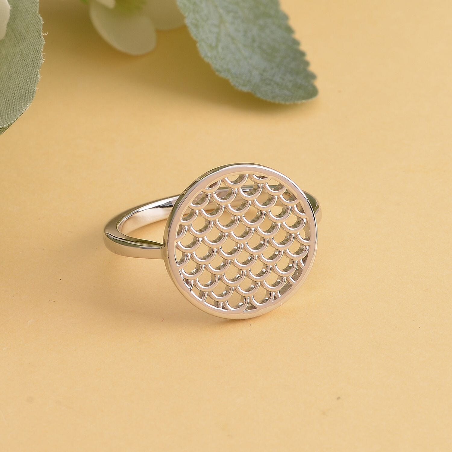 RACHEL GALLEY Wave Collection - Rhodium Overlay Sterling Silver Ring